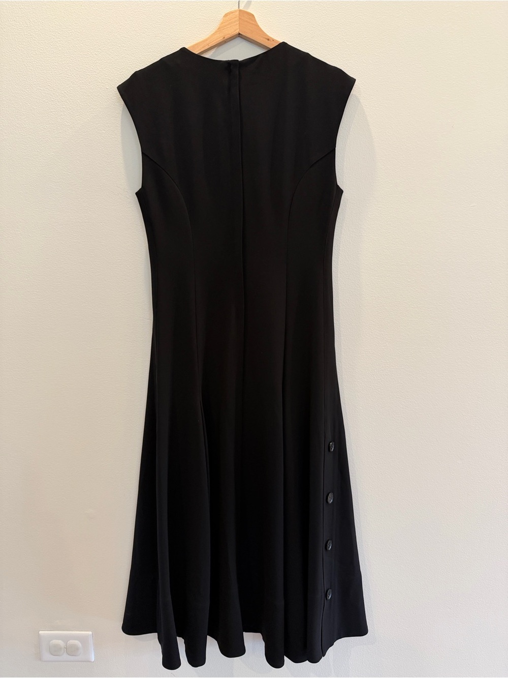 Proenza Schouler Women's Georgia Dress Black Sleeveless A-Line Dress - Picture 6 of 15